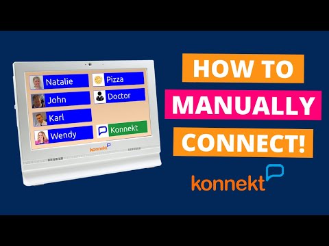 Konnekt Videophone - Manually Connecting to WiFi