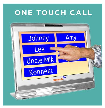 One Touch Video Phone: One touch för att ringa nära och kära