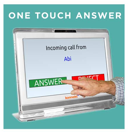 One Touch Video Phone: สัมผัสเดียวเพื่อตอบรับคนที่คุณรัก