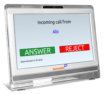 Ring automatisk svar af Konnekt stor simpel videotelefon (Videotelefon sreferences)