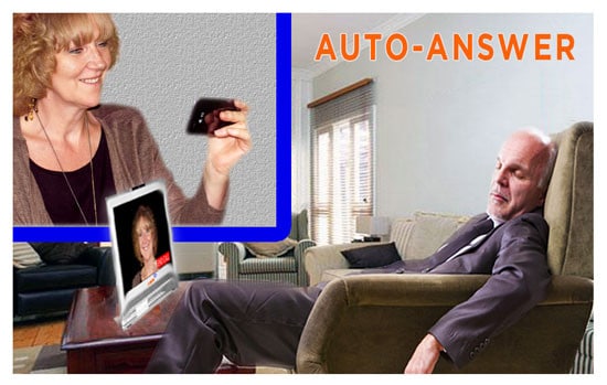 Auto Answer Phone for seniors with video for caregivers