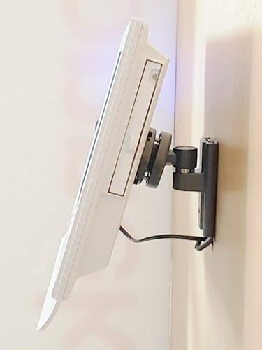 Konnekt video phone with pan-and-tilt wall mount