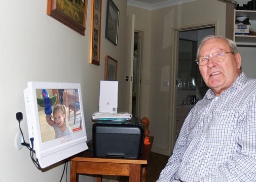 Graham ziet graag zijn achterkleinkinderen spelen