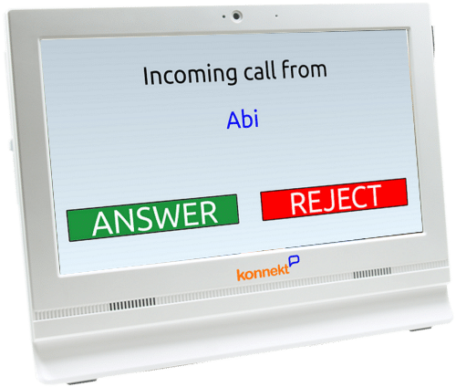 Incoming call form Abi on Phone that Prevents Unwanted Calls from Telemarketers, Scammers, Fraudsters, Strangers