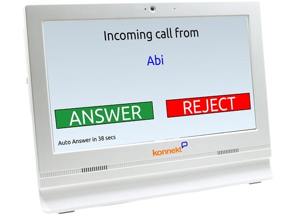 Konnekt Videofoon beantwoordt automatisch Abi