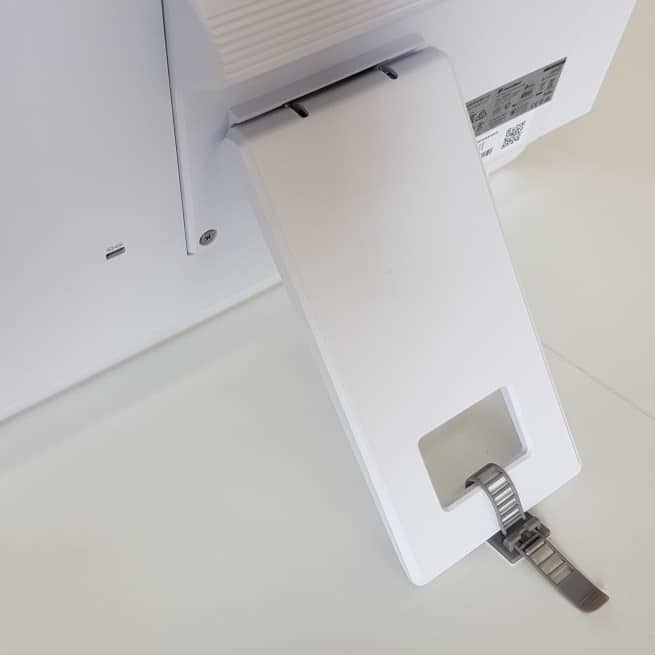 Kickstand mounted using Desktop Adhesive Clamp