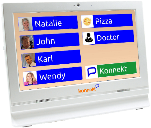 Konnekt Videofoon met belknoppen met contactfoto's