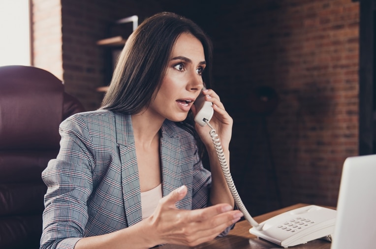 Woman unable to connect via a standard telephone