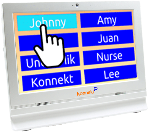 Using Konnekt one-touch simple video phone for seniors